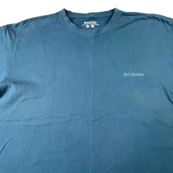 Columbia Sportswear Mens‎ T Shirt Size XL Blue Short Sleeve Shirt AM2667 Outdoor - Picture 2 of 7